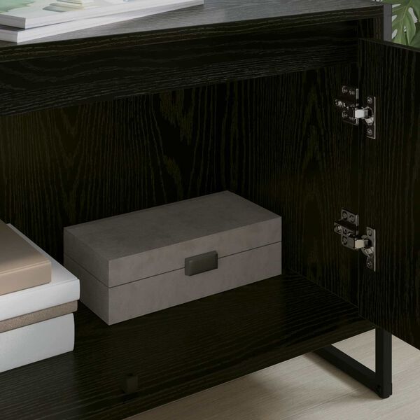 vidaXL Televizn&iacute; skř&iacute;ň Čern&yacute; dub 140 x 36 x 49.5 cm kompozitn&iacute; dřevo