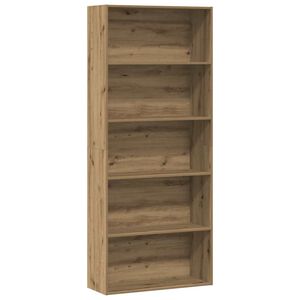 vidaXL Knihovna dub artisan 80 x 30 x 189 cm kompozitn&iacute; dřevo