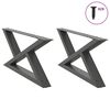 vidaXL Nohy konferenčn&iacute;ho stolku 2 ks antracitov&eacute; 70 x (30-31,3) cm ocelov&eacute;
