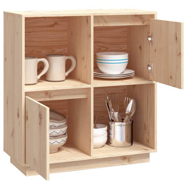 vidaXL Př&iacute;born&iacute;k 74 x 35 x 80 cm masivn&iacute; borov&eacute; dřevo