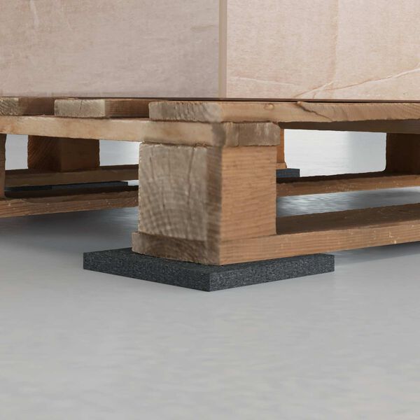 vidaXL Gumov&aacute; podložka Čern&aacute; Guma