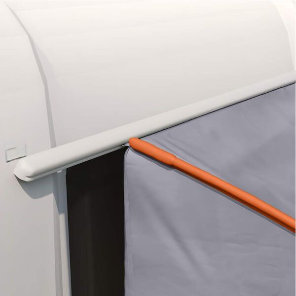 vidaXL Stan na zadn&iacute; dveře auta &Scaron;ed&aacute; a oranžov&aacute; 194 x 180 x 210 cm