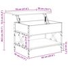 vidaXL Konferenční stolek dub sonoma 70 x 50 x 50 cm kompozit a kov