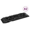 vidaXL Vypro&scaron;ťovac&iacute; desky 2 ks čern&eacute; 107 x 31 x 7 cm nylon