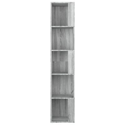 vidaXL Rohová skříňka šedá sonoma 33x33x164,5 cm kompozitní dřevo