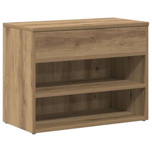 vidaXL Lavice s botn&iacute;kem dub artisan 60 x 30 x 45 cm kompozitn&iacute; dřevo