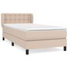 vidaXL Box spring postel s matrac&iacute; cappuccino 90x190 cm uměl&aacute; kůže
