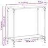 vidaXL Konzolov&yacute; stolek dub artisan 75 x 30.5 x 75 cm Kompozitn&iacute; dřevo
