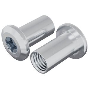 vidaXL Zaji&scaron;ťovac&iacute; matice 2 pcs Niklov&aacute; M6 x 25 mm Ocel