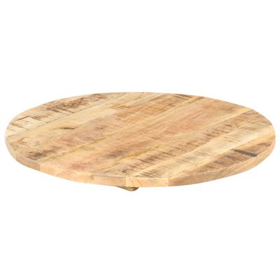 vidaXL Stolní deska masivní mangovníkové dřevo kulatá 25–27 mm 50 cm
