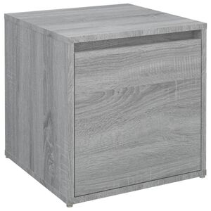 vidaXL &Uacute;ložn&yacute; box se z&aacute;suvkou &scaron;ed&yacute; sonoma 40,5 x 40 x 40 cm kompozit