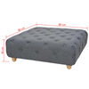 vidaXL Čalouněná podnožka, 80x80x30 cm, tmavě šedá