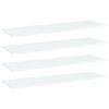 vidaXL Př&iacute;davn&eacute; police 4 ks b&iacute;l&eacute; 100 x 30 x 1,5 cm dřevotř&iacute;ska