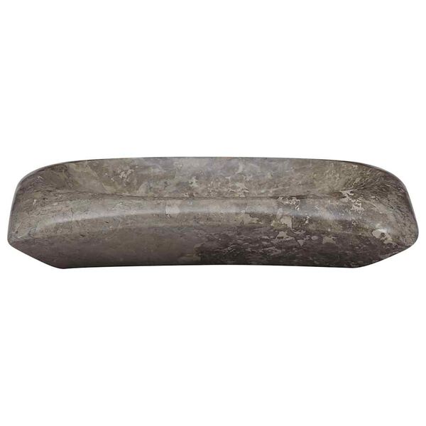 vidaXL Umyvadlo &scaron;ed&eacute; 50 x 35 x 10 cm mramor