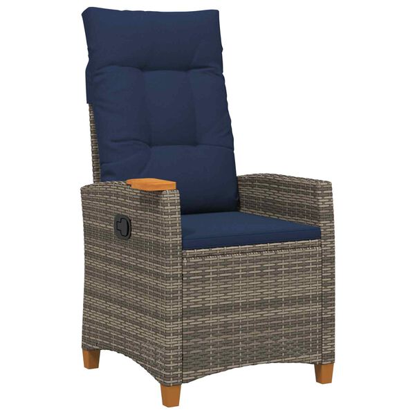 vidaXL Houpac&iacute; křeslo s odkl&aacute;dac&iacute;m stolkem 62 x 64 x 112 cm polyratan