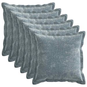 vidaXL Povlak na pol&scaron;t&aacute;ř 6 ks HOUTEN Světle modr&aacute; 30 x 30 cm