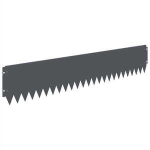 vidaXL Okraj tr&aacute;vn&iacute;ku 30 pcs 103 x 20 cm Ocel Antracitov&aacute;