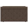 vidaXL V&aacute;lenda s matrac&iacute; a USB tmavě hněd&aacute; textil 90 x 200 cm