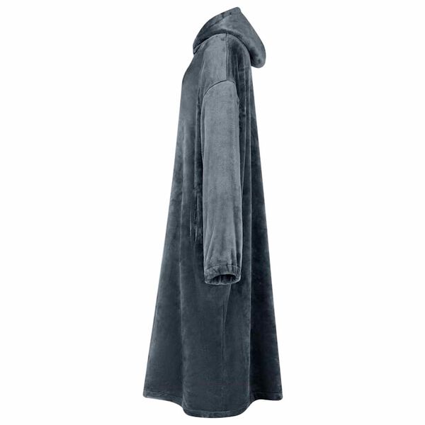 vidaXL Mikina s kapucí Námořnická modrá s Flanel