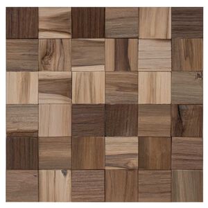 vidaXL Stěnov&yacute; panel 11 ks Př&iacute;rodn&iacute; 30 x 30 x 2 cm