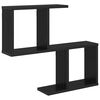vidaXL N&aacute;stěnn&aacute; polička Čern&yacute; dub 60 x 12 x 50,5 cm Kompozitn&iacute; dřevo