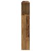vidaXL Čelo postele s úložným prostorem old wood 160 x 18,5 x 103,5 cm