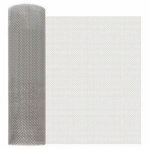 vidaXL S&iacute;ťovina 40 x 1000 cm 6 Mesh Nerezov&aacute; ocel 201 Stř&iacute;brn&aacute;