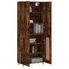 vidaXL Skř&iacute;ň highboard kouřov&yacute; dub 69,5 x 34 x 180 cm kompozitn&iacute; dřevo