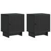 vidaXL Nočn&iacute; skř&iacute;ňka 2 pcs Čern&aacute; 43 x 34,5 x 50 cm Kompozitn&iacute; dřevo