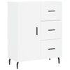 vidaXL Skř&iacute;ň highboard b&iacute;l&aacute; 69,5 x 34 x 180 cm kompozitn&iacute; dřevo