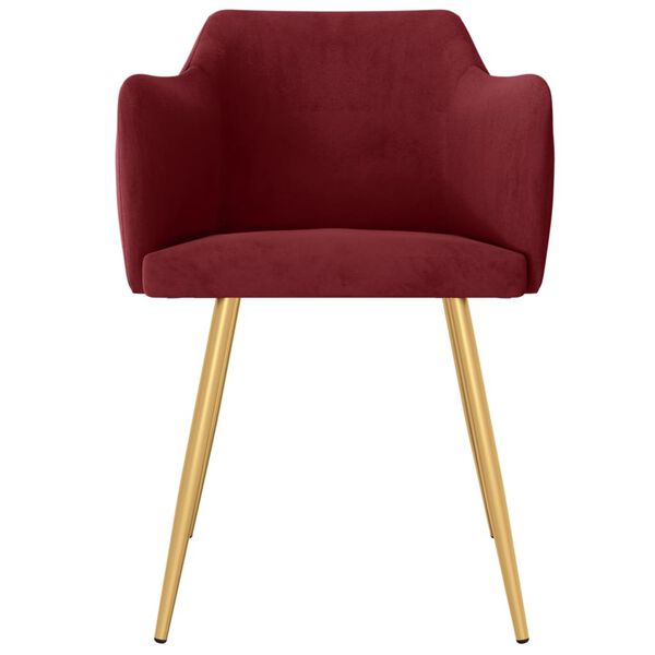 vidaXL J&iacute;deln&iacute; židle 2 ks v&iacute;nov&eacute; samet