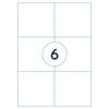 rillprint Samolepic&iacute; etikety 105 x 99 mm 1 000 archů b&iacute;l&eacute;
