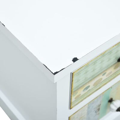 vidaXL TV stolek se zásuvkami bílý 120 x 30 x 40 cm MDF
