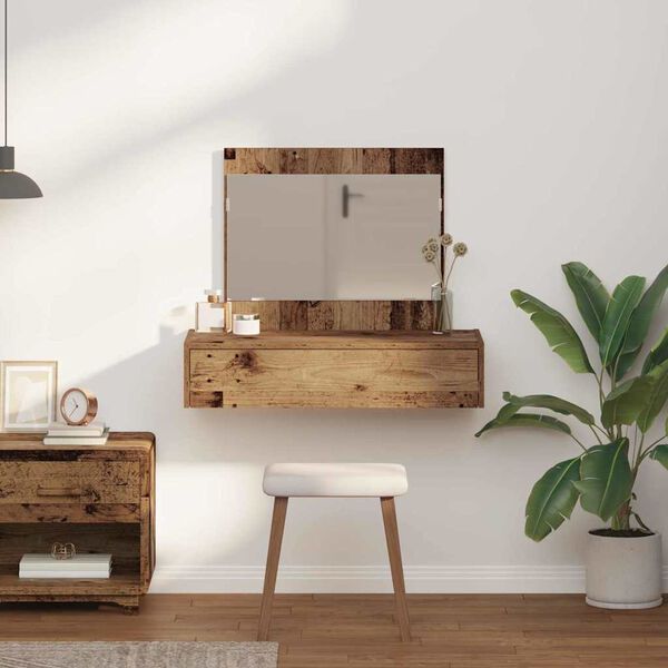 vidaXL Kosmetick&yacute; stůl Hněd&aacute; 83 x 40 x 70 cm kompozitn&iacute; dřevo