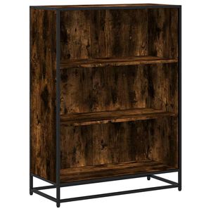 vidaXL Knihovna kouřov&yacute; dub 80,5x35x107,5 cm kompozitn&iacute; dřevo