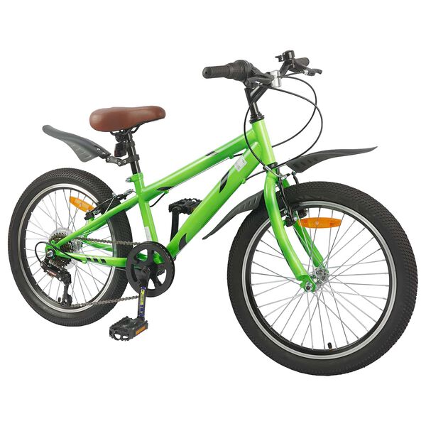vidaXL Dětsk&eacute; Kolo 24 palců 6-Speed pro 8-12 let Zelen&aacute;