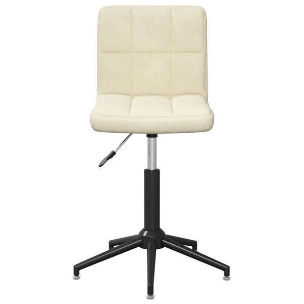 vidaXL Otočn&eacute; j&iacute;deln&iacute; židle 4 ks kr&eacute;mov&eacute; samet