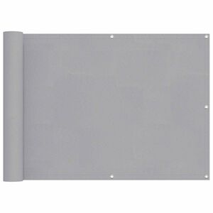 vidaXL Balkonov&aacute; clona Světle &scaron;ed&aacute; 75 x 200 cm PU potažen&yacute; oxford alu