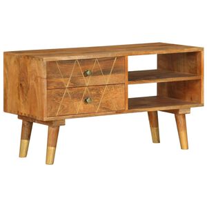 vidaXL TV stolek 85 x 35 x 47 cm masivn&iacute; mangovn&iacute;kov&eacute; dřevo