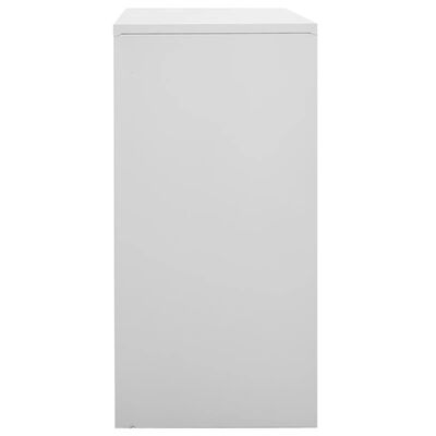 vidaXL Uzamykatelné skříně 2 ks světle šedé 90 x 45 x 92,5 cm ocel
