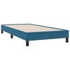 vidaXL Box spring postel s matrac&iacute; tmavě modr&aacute; 90x210 cm samet