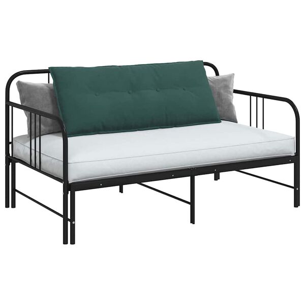 vidaXL Pol&scaron;t&aacute;ř na z&aacute;da Tmavě zelen&aacute; 120 x 50 cm Žebrovan&aacute; l&aacute;tka