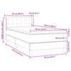 vidaXL Box Spring Postel s matrac&iacute; Světle &scaron;ed&aacute; 90x220 cm Samet
