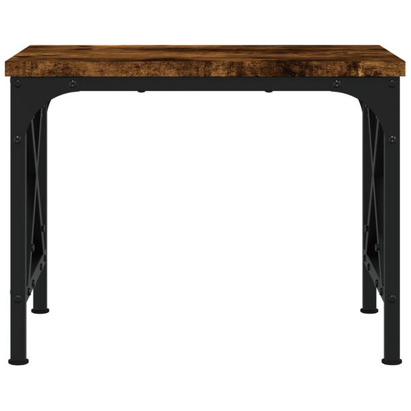 vidaXL Stojan na tisk&aacute;rnu kouřov&yacute; dub 40 x 30 x 31 cm kompozitn&iacute; dřevo