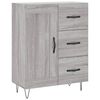 vidaXL Skř&iacute;ň highboard &scaron;ed&aacute; sonoma 69,5 x 34 x 180 cm kompozitn&iacute; dřevo