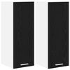vidaXL Z&aacute;věsn&aacute; skř&iacute;ňka 2 pcs Čern&yacute; dub a b&iacute;l&aacute; 30 x 31 x 80 cm