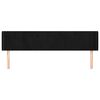 vidaXL Čelo postele typu u&scaron;&aacute;k čern&eacute; 183x16x78/88 cm samet