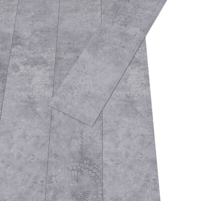 vidaXL Podlahová krytina PVC 4,46 m² 3 mm samolepicí cementově šedá
