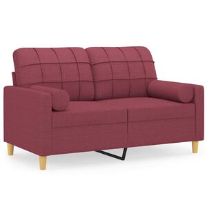 vidaXL 2m&iacute;stn&aacute; pohovka s pol&scaron;t&aacute;ři v&iacute;nov&aacute; 120 cm textil