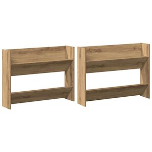 vidaXL Skř&iacute;ň na obuv s polic&iacute; 2 pcs Artisanov&yacute; dub 85 x 18 x 90 cm